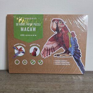 NEW Makebug 3D Kraft Paper Puzzle MACAW Level 6